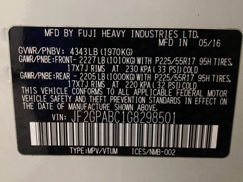 2016 Subaru Crosstrek 2.0i Premium