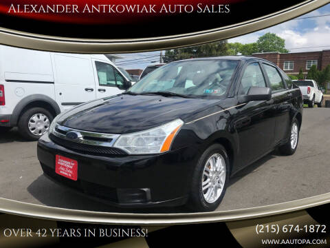 2009 Ford Focus for sale at Alexander Antkowiak Auto Sales Inc. in Hatboro PA