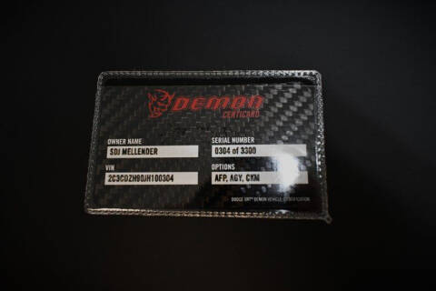 2018 Dodge Challenger SRT Demon