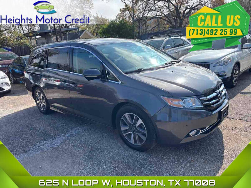 2015 Honda Odyssey for sale at Heights Motor Credit in Houston TX