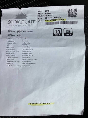 2019 Dodge Journey SE