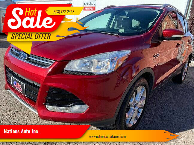 2016 Ford Escape for sale at Nations Auto Inc. in Denver CO