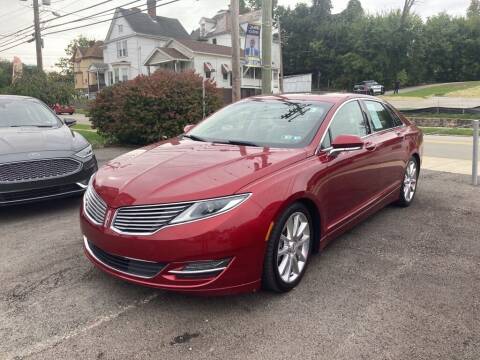 2016 Lincoln MKZ Hybrid for sale at Sisson Pre-Owned in Uniontown PA