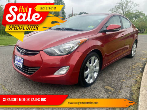 2012 Hyundai Elantra for sale at STRAIGHT MOTOR SALES INC in Paterson NJ