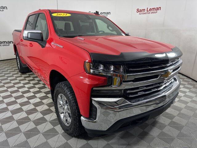 Used 2021 Chevrolet Silverado 1500 LT with VIN 1GCUYDET5MZ228890 for sale in Bloomington, IL