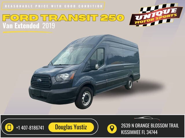 2019 Ford Transit for sale at Unique Motor Sports in Kissimmee, FL