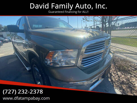 2013 RAM 1500 for sale at David Family Auto, Inc. in New Port Richey FL