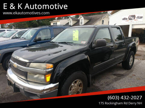 2004 Chevrolet Colorado for sale at E & K Automotive in Derry NH