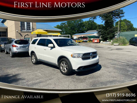 2012 Dodge Durango for sale at First Line Motors in Jamestown IN