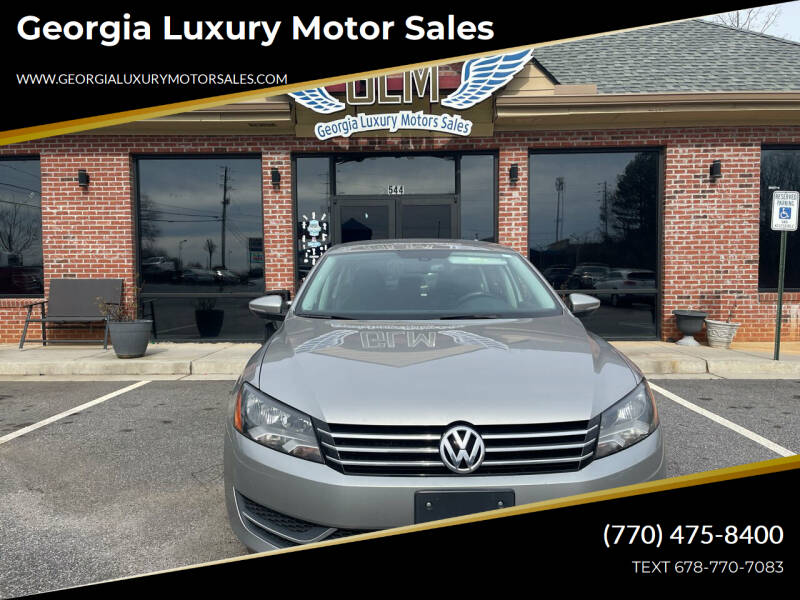 2012 Volkswagen Passat for sale at Georgia Luxury Motor Sales in Cumming GA
