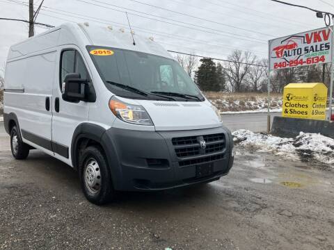 2015 RAM ProMaster for sale at VKV Auto Sales in Laurel MD