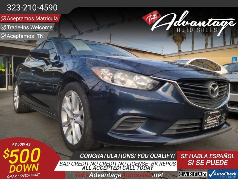 2015 Mazda MAZDA6 for sale at ADVANTAGE AUTO SALES INC in Bell CA