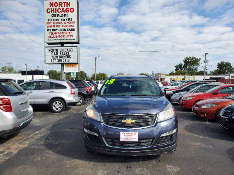 2013 Chevrolet Traverse for sale at North Chicago Car Sales Inc in Waukegan IL