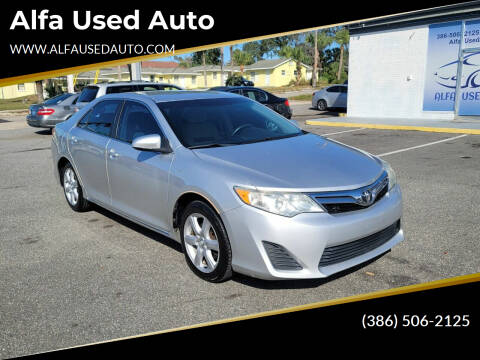 2013 Toyota Camry for sale at Alfa Used Auto in Holly Hill FL