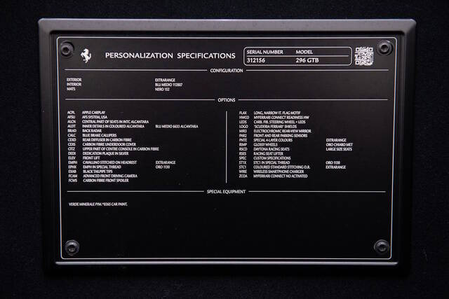 2024 Ferrari 296 GTB