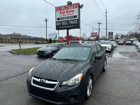 2012 Subaru Impreza for sale at Unlimited Auto Group in West Chester OH
