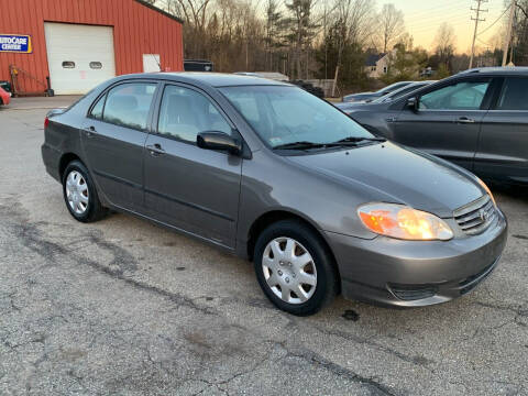 2003 Toyota Corolla for sale at Saratoga Motors in Gansevoort NY