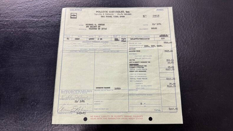 1981 Chevrolet Camaro