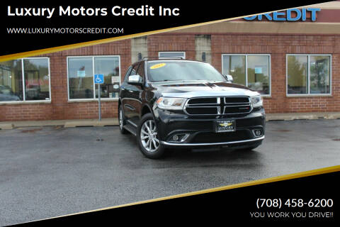 2017 Dodge Durango for sale at Luxury Motors Credit Inc in Bridgeview IL