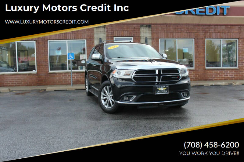 2017 Dodge Durango for sale at Luxury Motors Credit Inc in Bridgeview IL