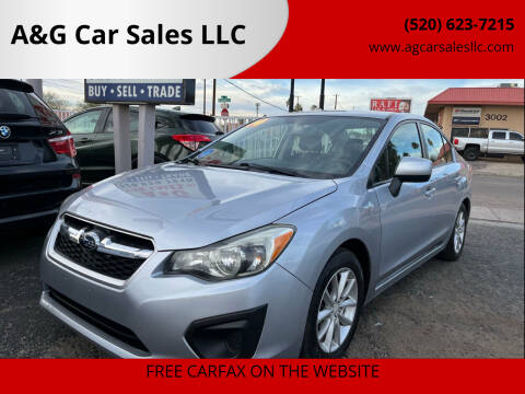 2014 Subaru Impreza for sale at A&G Car Sales  LLC in Tucson AZ