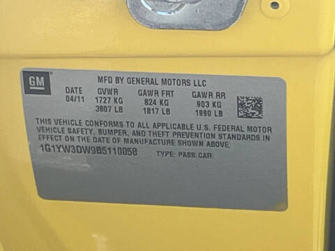 2011 Chevrolet Corvette Z16 Grand Sport