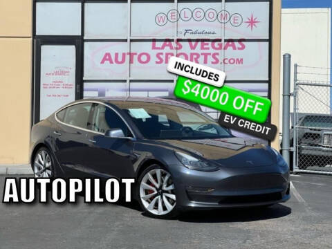 2018 Tesla Model 3 for sale at Las Vegas Auto Sports in Las Vegas NV