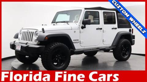 2016 Jeep Wrangler Unlimited for sale at Florida Fine Cars - West Palm Beach in West Palm Beach FL