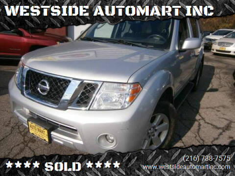 2011 Nissan Pathfinder for sale at WESTSIDE AUTOMART INC in Cleveland OH