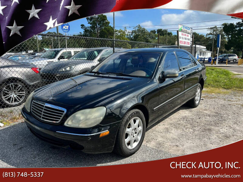 2002 Mercedes-Benz S-Class for sale at CHECK AUTO, INC. in Tampa FL