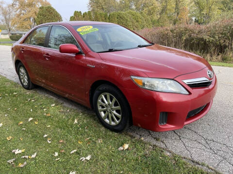 2010 Toyota Camry Hybrid for sale at VILLAGE AUTO MART LLC in Portage IN