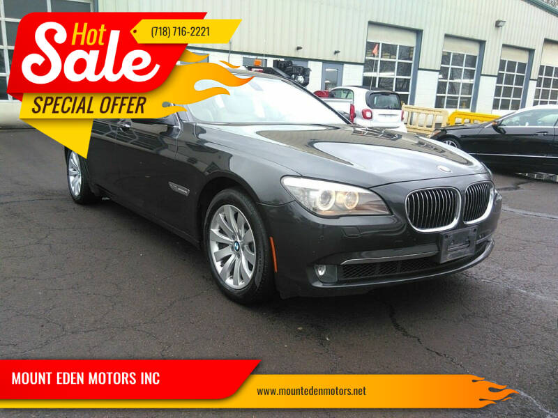 2011 BMW 7 Series for sale at MOUNT EDEN MOTORS INC in Bronx NY