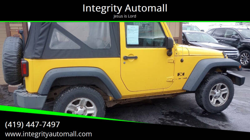 2008 Jeep Wrangler for sale at Integrity Automall in Tiffin OH