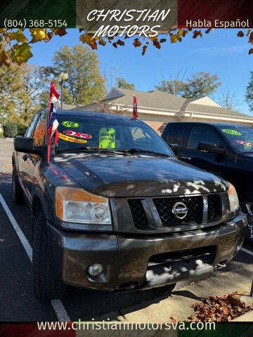 2008 Nissan Titan for sale at CHRISTIAN MOTORS in Hopewell VA