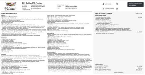 2015 Cadillac XTS Premium