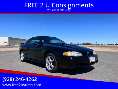 1998 Ford Mustang SVT Cobra for sale at FREE 2 U Consignments in Yuma AZ