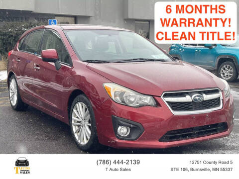 2013 Subaru Impreza for sale at T AUTO SALES LLC in Burnsville MN