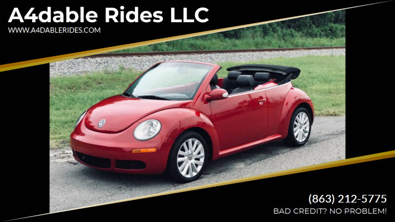 2009 Volkswagen New Beetle Convertible for sale at A4dable Rides LLC in Haines City FL
