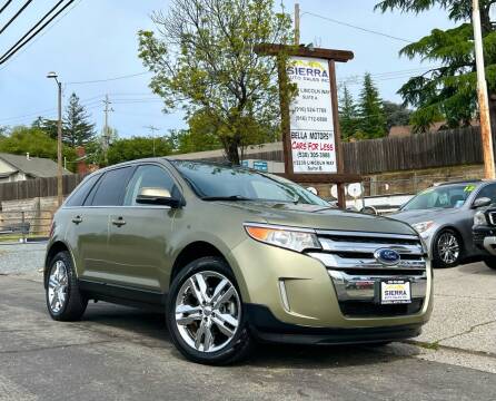 2012 Ford Edge for sale at Sierra Auto Sales Inc in Auburn CA