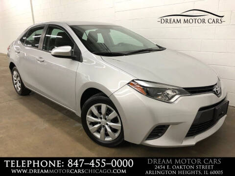 2016 Toyota Corolla for sale at Dream Motor Cars in Arlington Heights IL