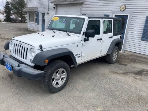 2018 Jeep Wrangler JK Unlimited for sale at CLARKS AUTO SALES INC in Houlton ME