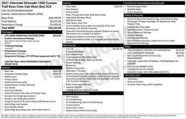 2021 Chevrolet Silverado 1500