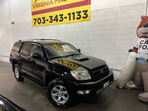 2003 Toyota 4Runner for sale at Virginia Fine Cars in Chantilly VA