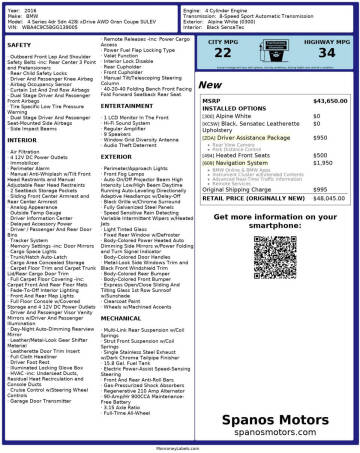 2016 BMW 4 Series 428i xDrive Gran Coupe