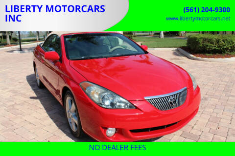 2005 Toyota Camry Solara for sale at LIBERTY MOTORCARS INC in Royal Palm Beach FL