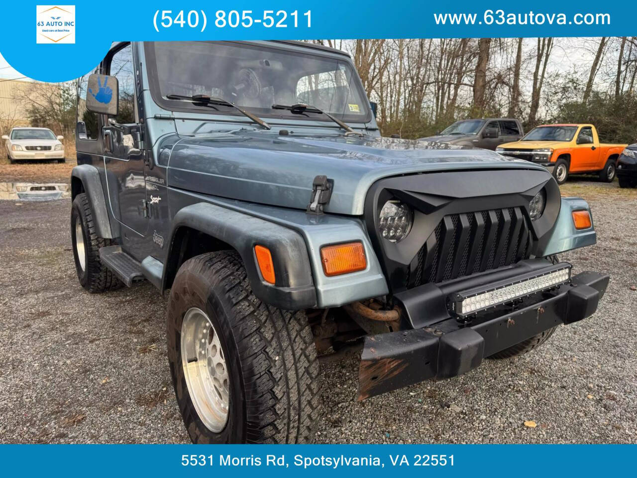 1998 Jeep Wrangler for sale at 63 Auto Inc in Spotsylvania, VA