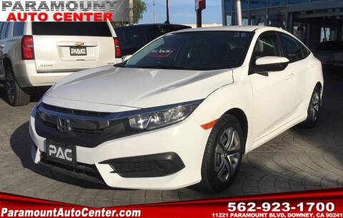 2018 Honda Civic for sale at PARAMOUNT AUTO CENTER in Downey CA