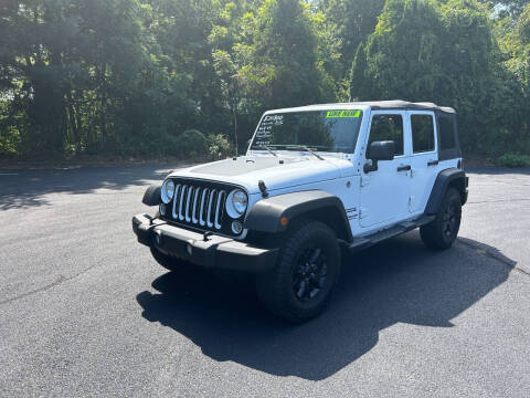 2016 Jeep Wrangler Unlimited for sale at Fournier Auto and Truck Sales in Rehoboth MA