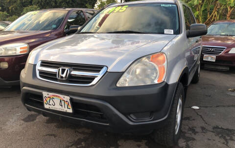 2002 Honda CR-V for sale at PACIFIC ISLAND AUTO SALES in Wahiawa HI