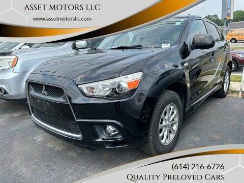 2012 Mitsubishi Outlander Sport for sale at ASSET MOTORS LLC in Westerville OH